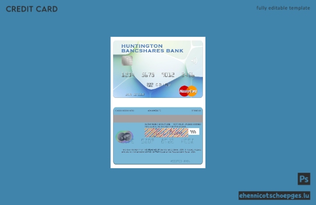 USA Huntington Bancshares Bank Mastercard Beispielvorschau